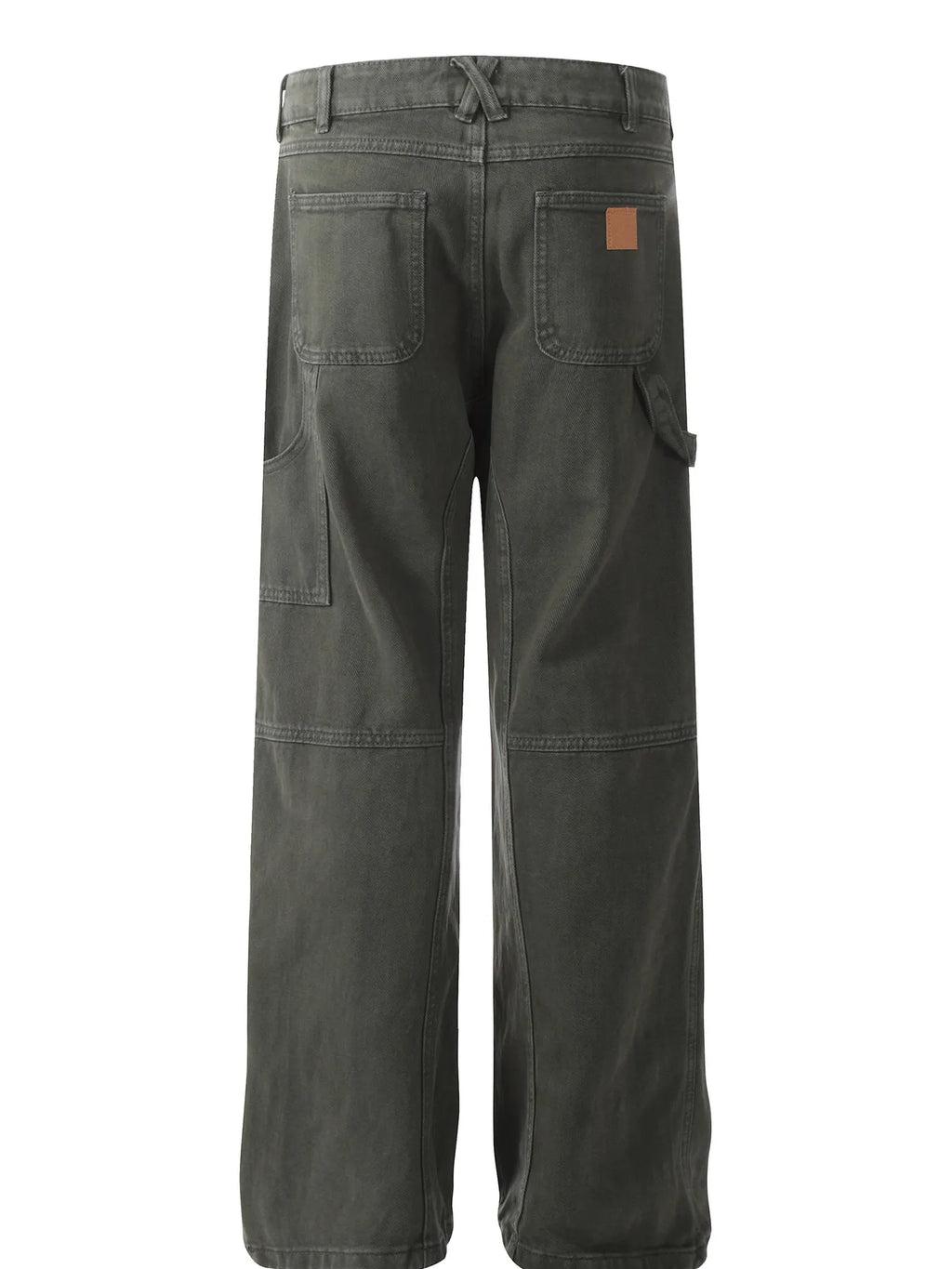 Men's Vintage Washed Wide Leg Cargo Jeans