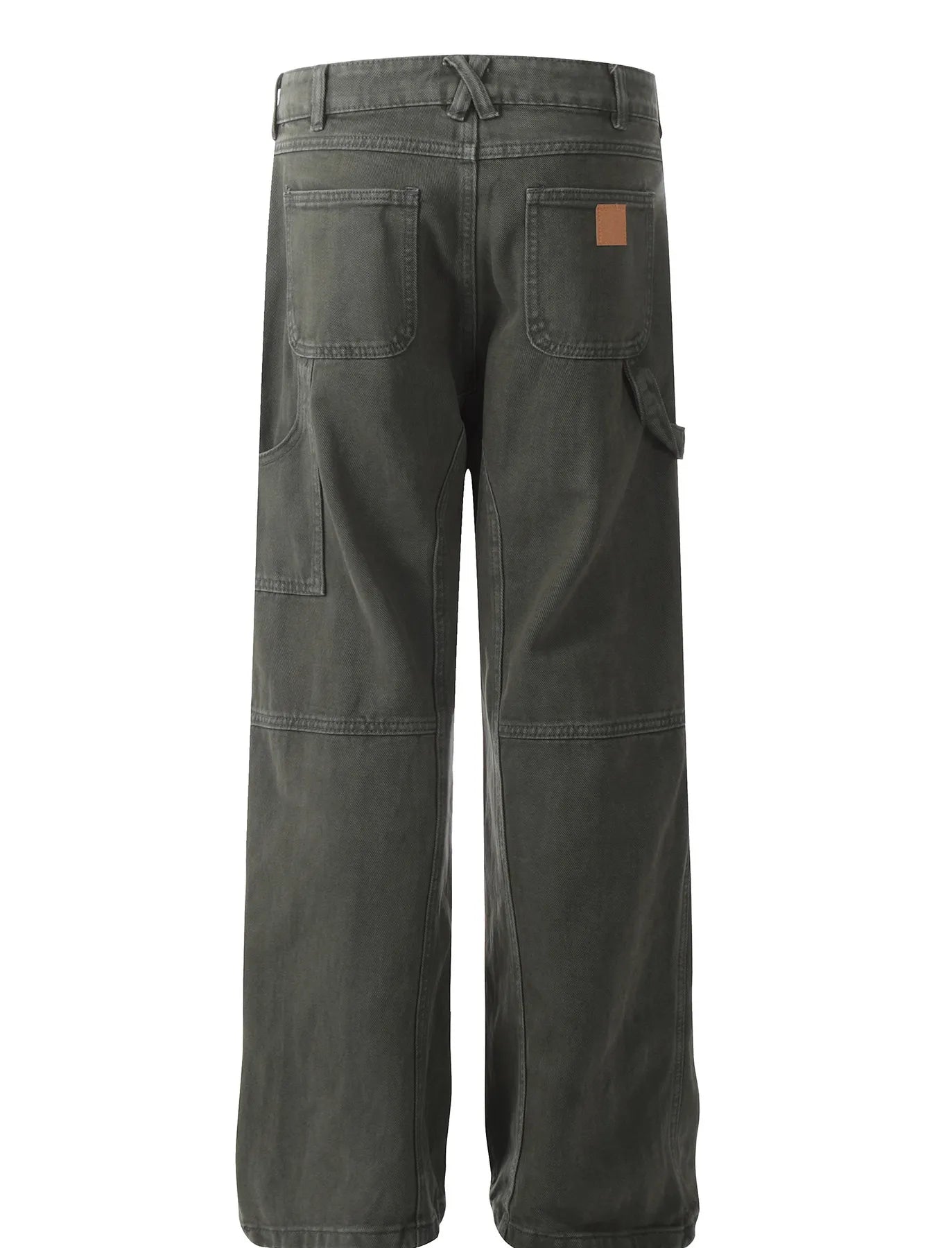 Men's Vintage Washed Wide Leg Cargo Jeans