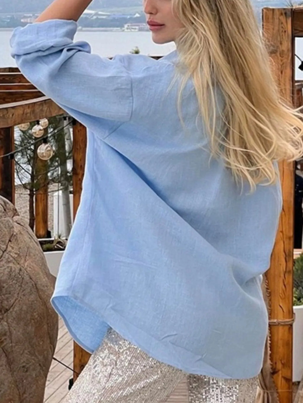 Casual Button-Up Long Sleeve Shirt