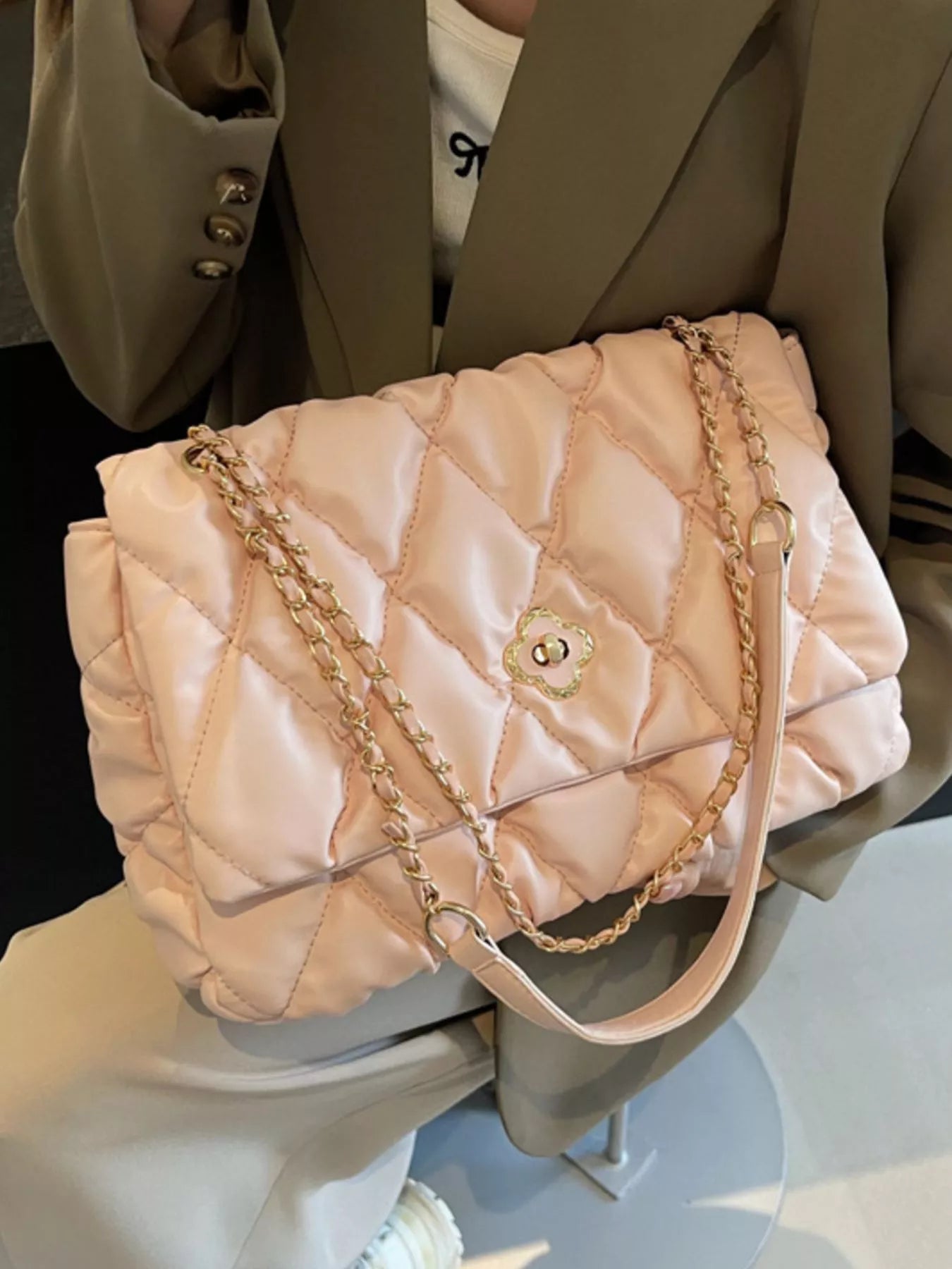 Quilted Chain Shoulder Bag
