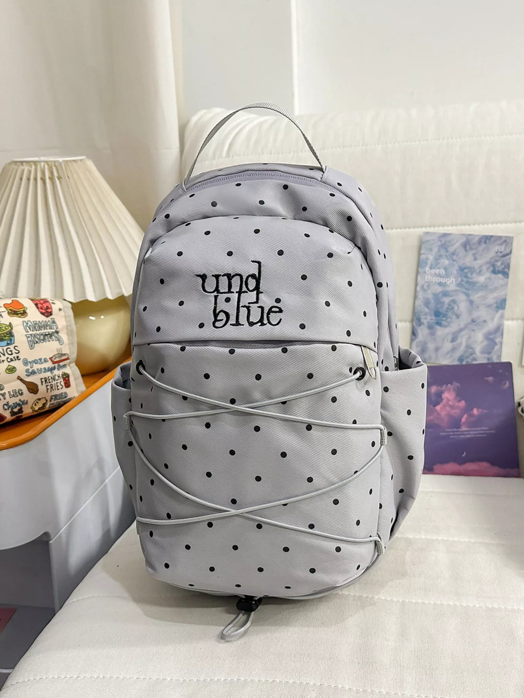 Polka Dot Lightweight Backpack Bag
