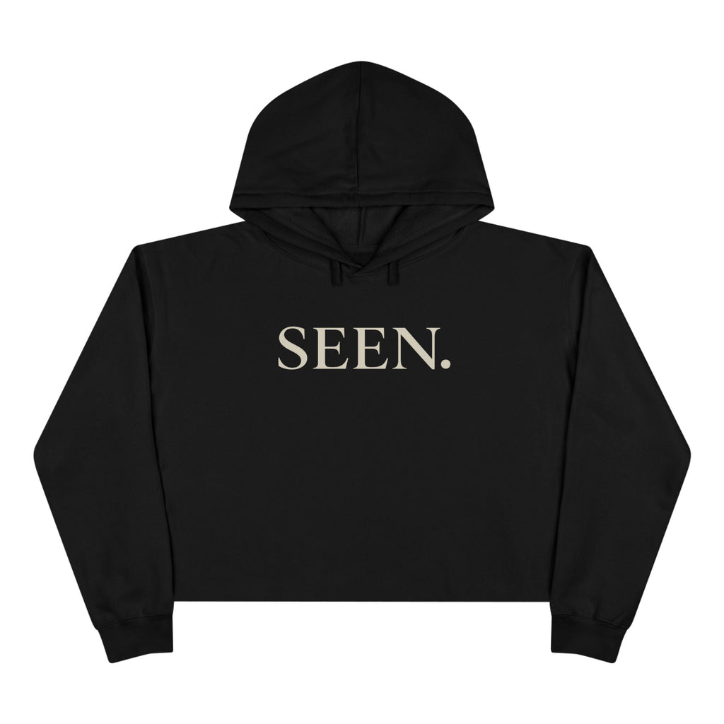 SEEN. Cropped Hoodie – Faith-Inspired Minimal Streetwear