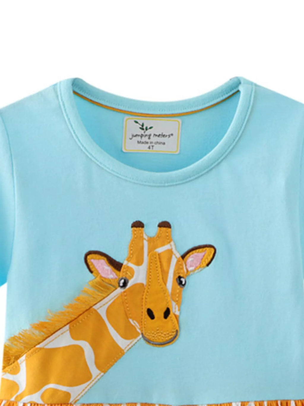 Children's Giraffe Print Casual Dress