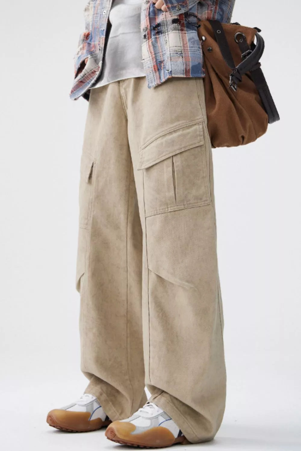 Men's Wide Leg Cargo Pants
