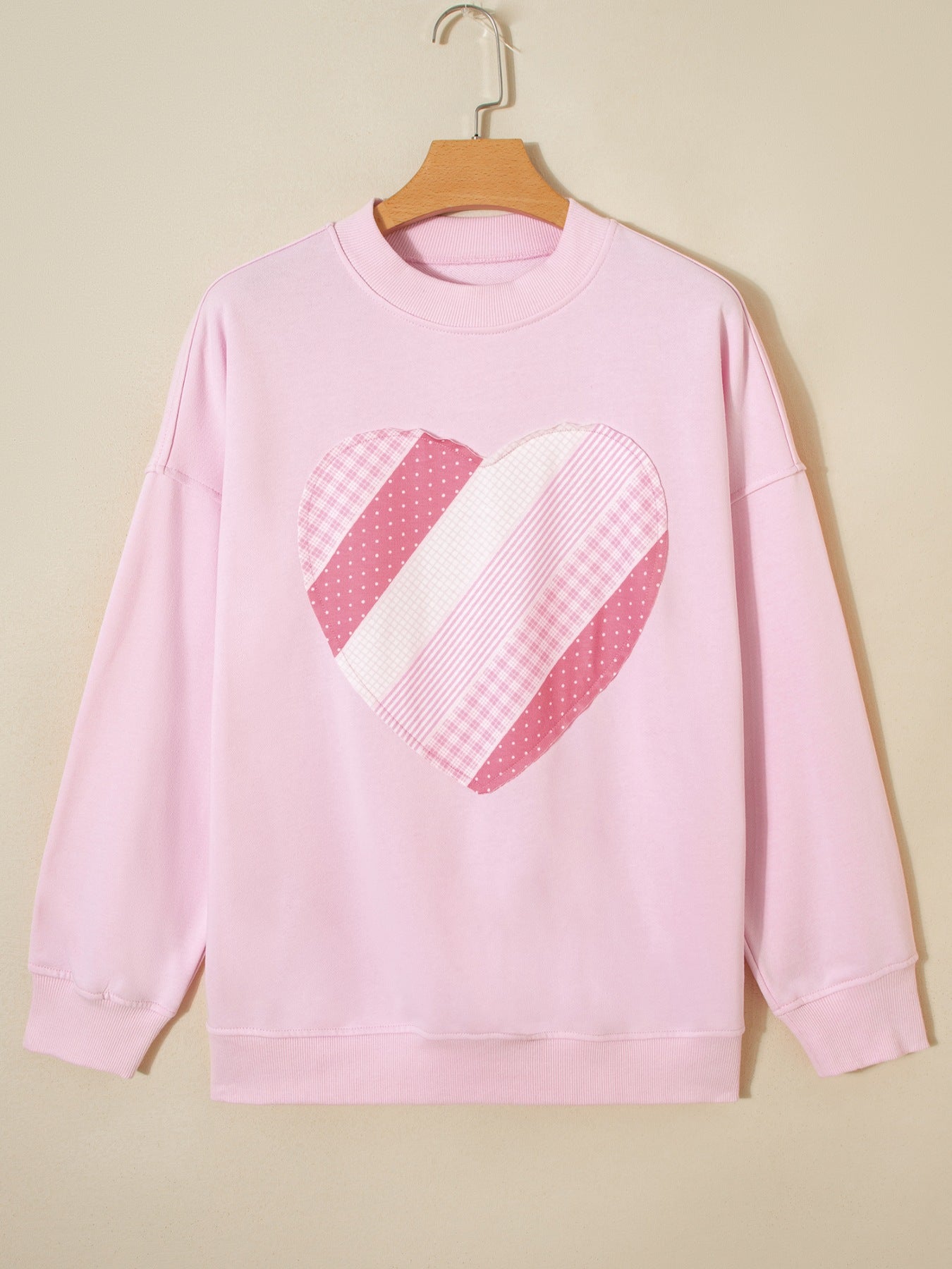 Sweetheart Patchwork Oversize Sweatshirt