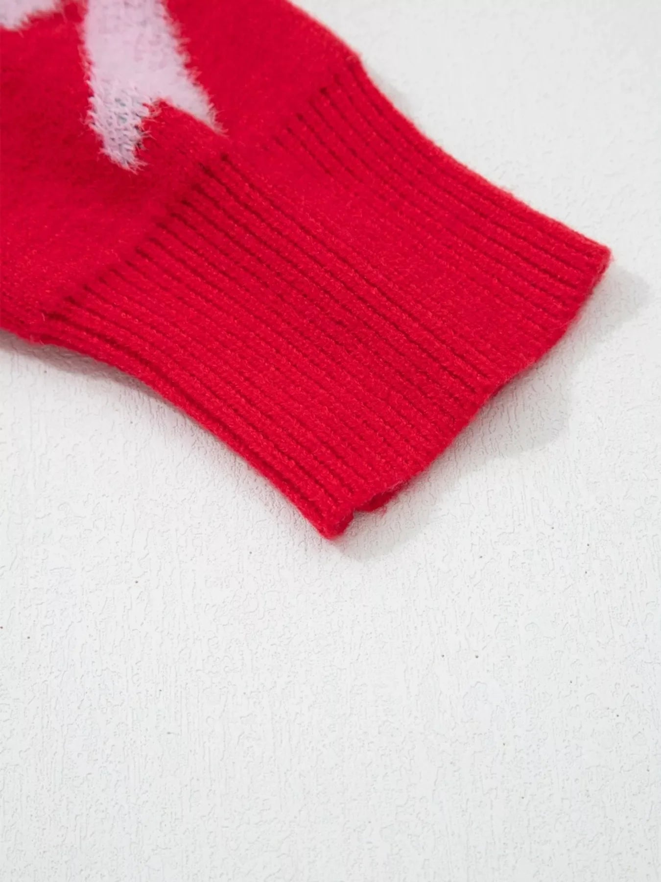 Bow Pearl Embellished Christmas Holiday Sweater