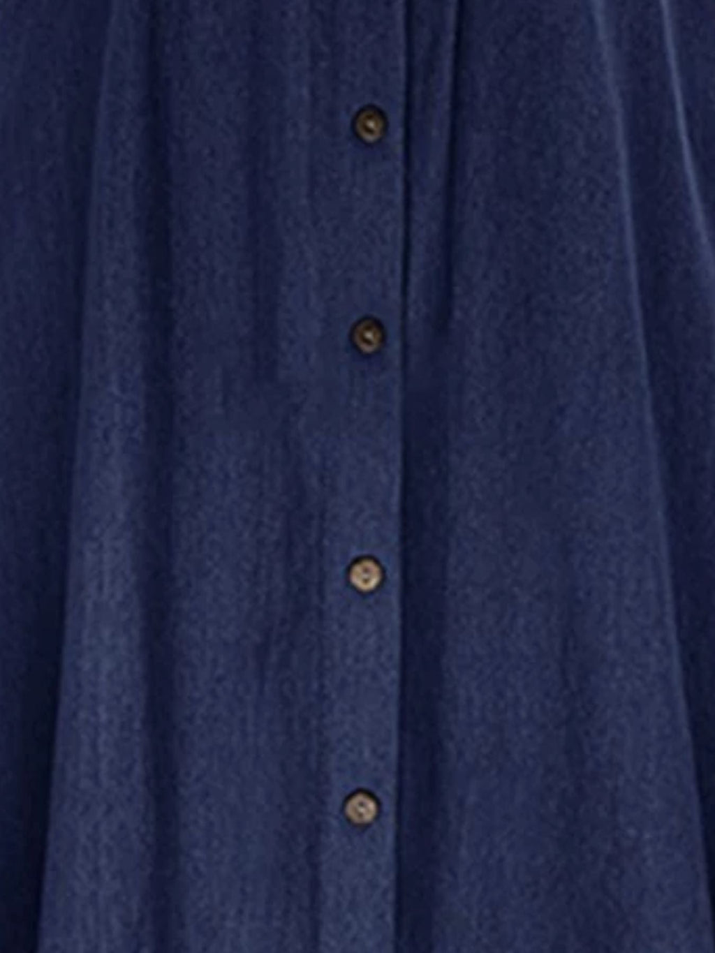 Full Size Button-Front Denim A-Line Skirt Plus Size