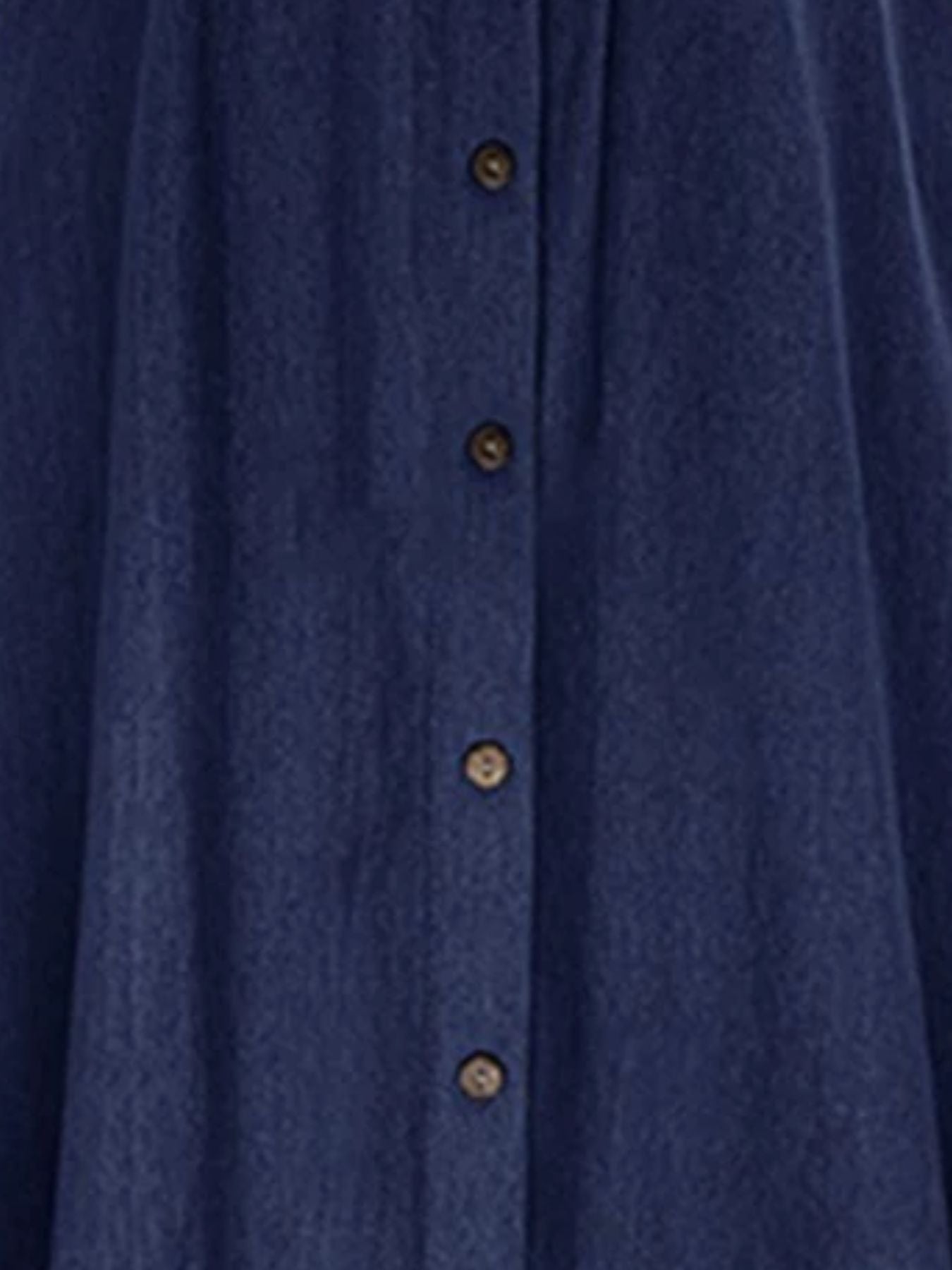 Full Size Button-Front Denim A-Line Skirt Plus Size