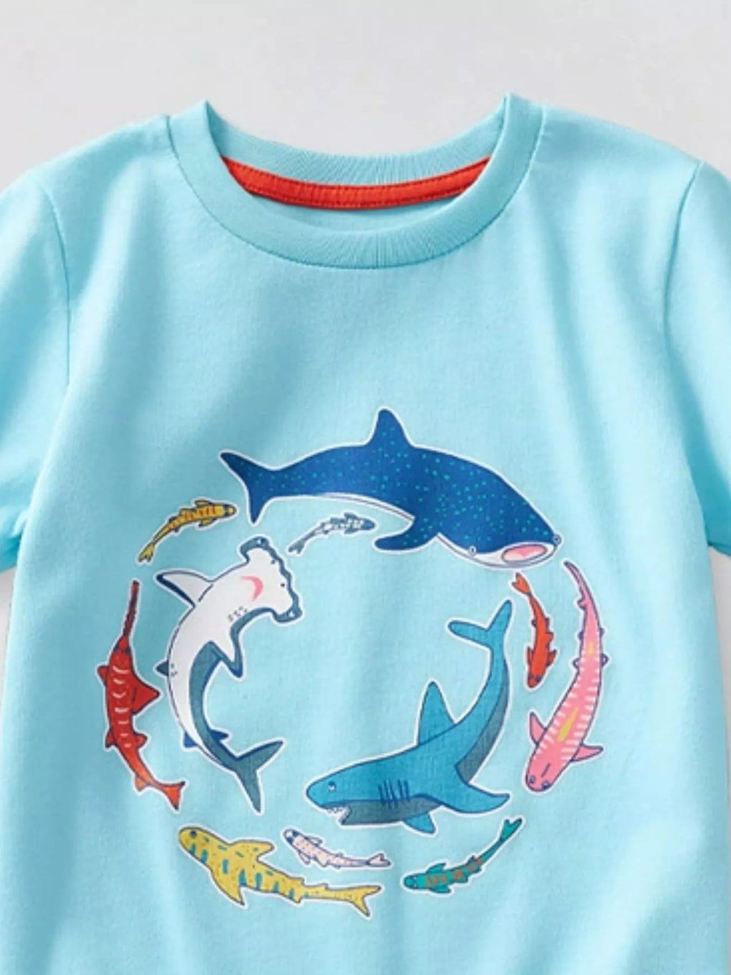 Children's Animal Graphic Short Sleeve T-Shirt