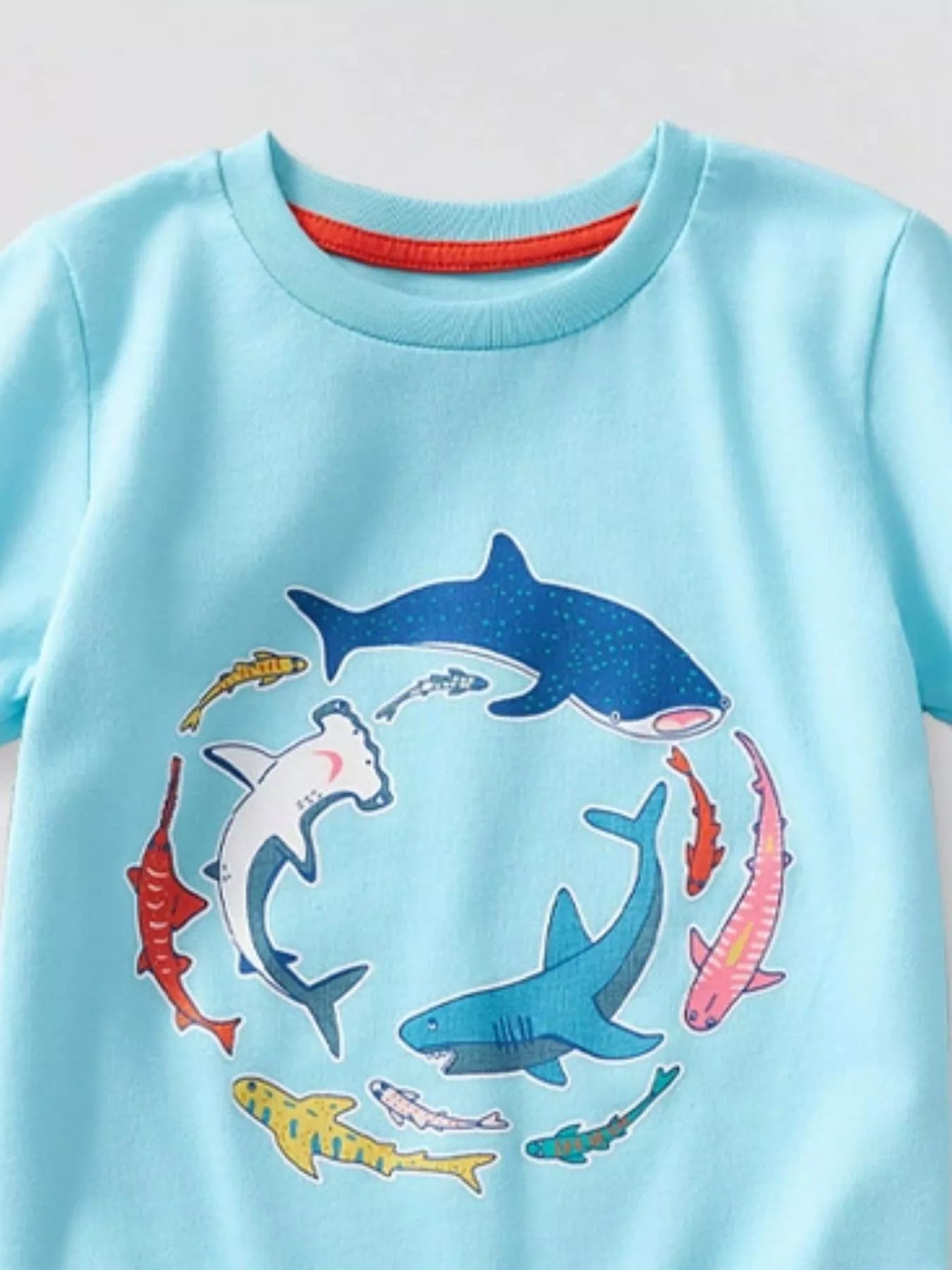 Children's Animal Graphic Short Sleeve T-Shirt