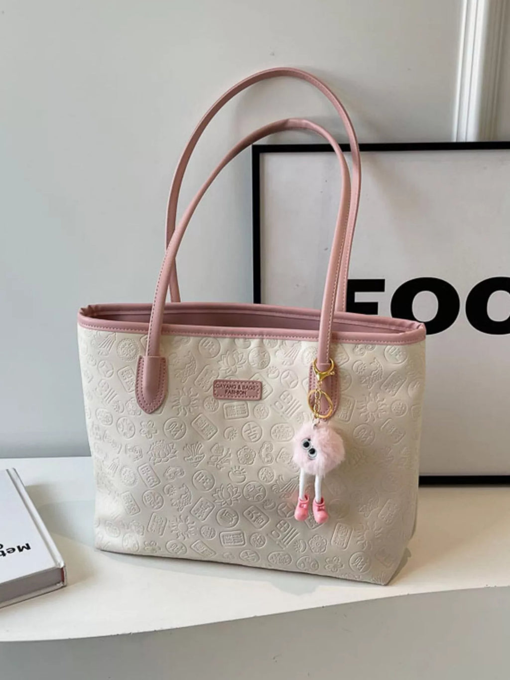 Embossed Pattern Shoulder Bag