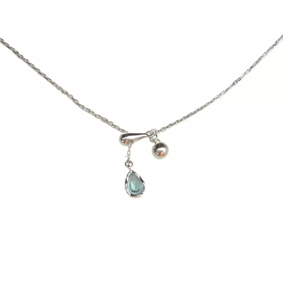 925 Sterling Silver Y-Shaped Drop Necklace