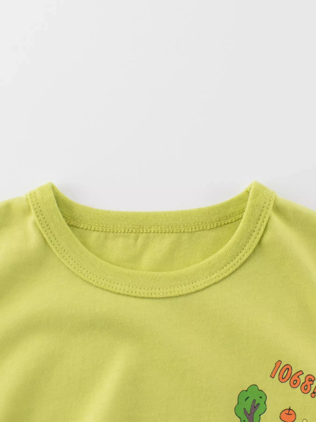 Children's Cartoon Animal Round Neck T-Shirt