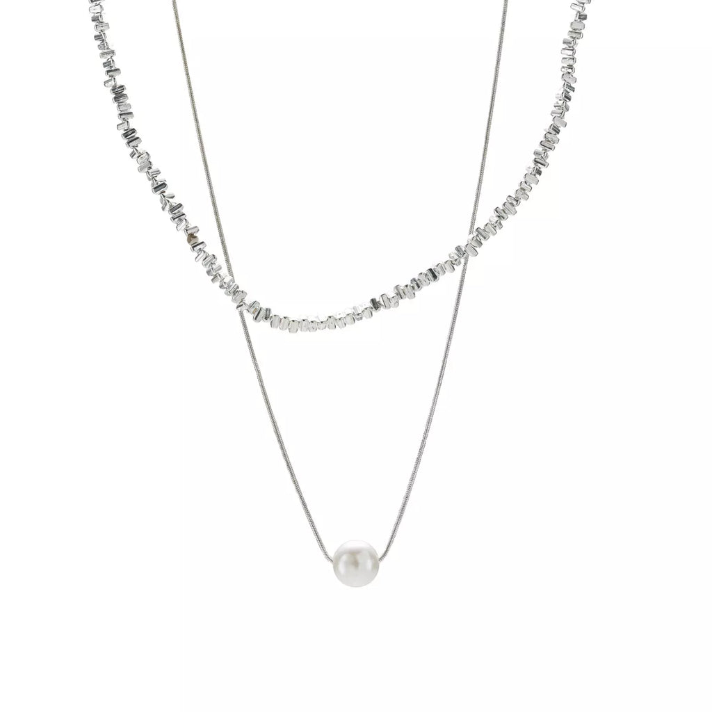 Double Layered Pearl Necklace