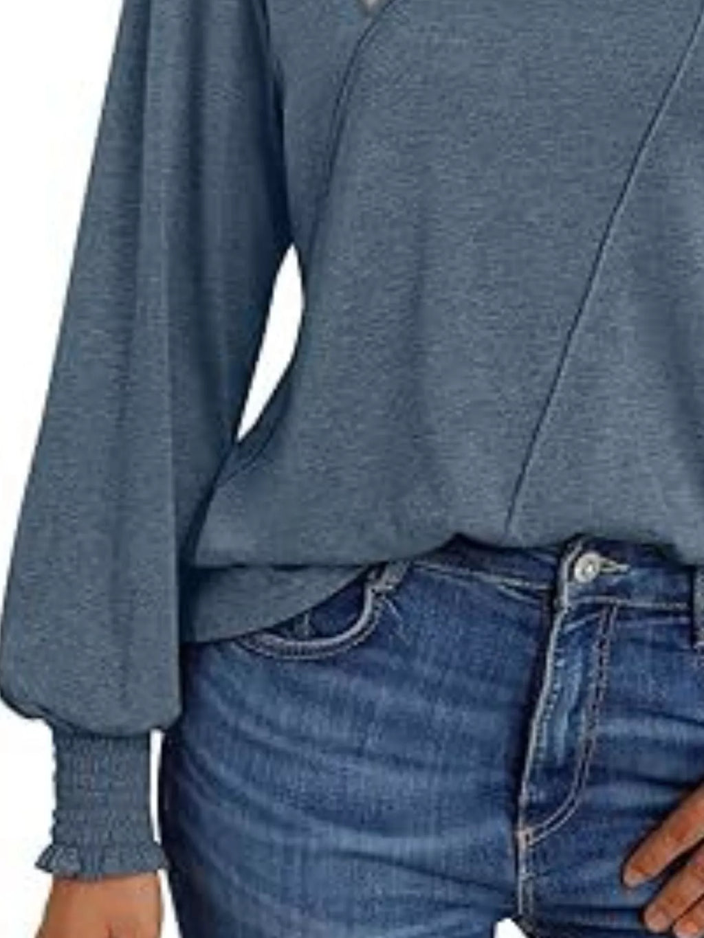 Round Neck Long Sleeve Top