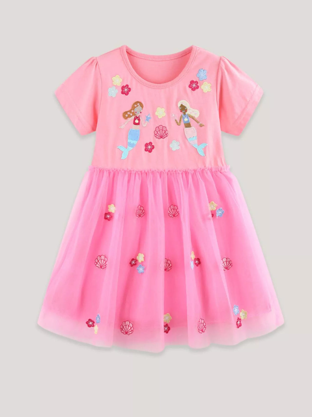 Children's Embroidered Tulle Dress