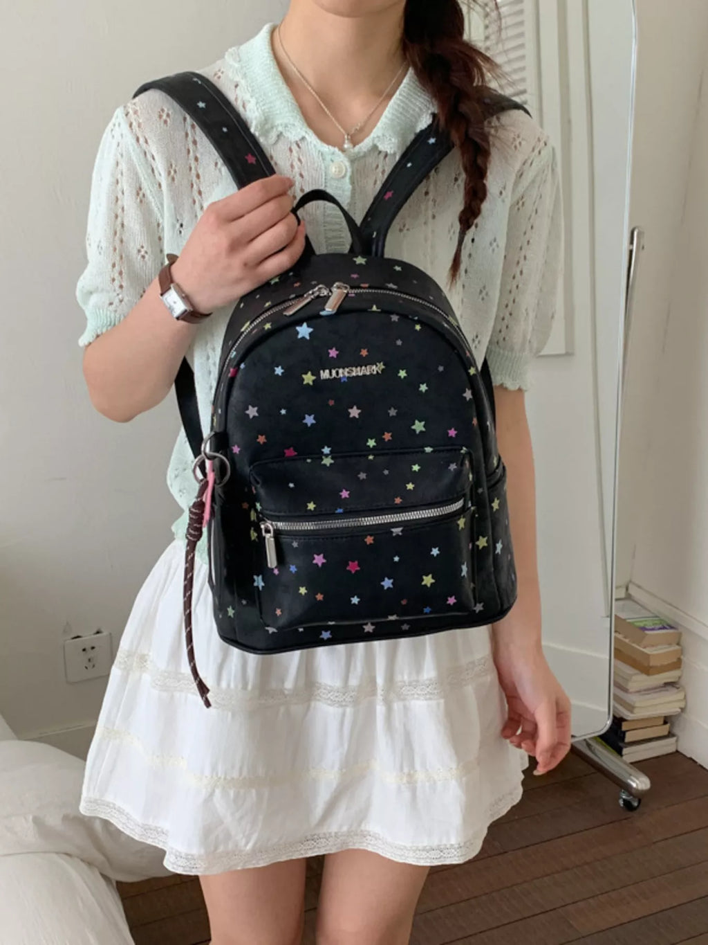 Star Pattern Backpack Bag