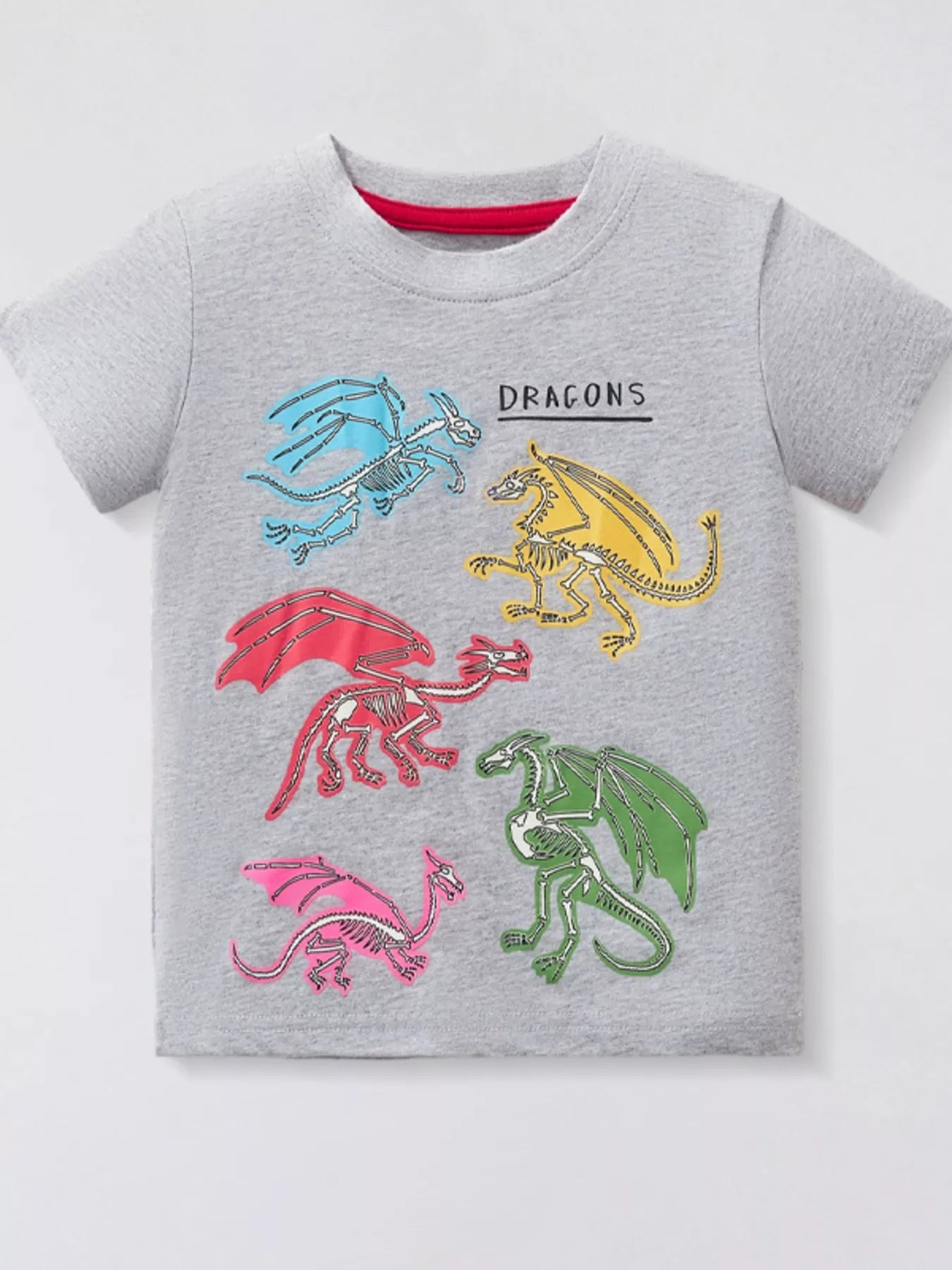Children's Dinosaur Round Neck T-Shirt