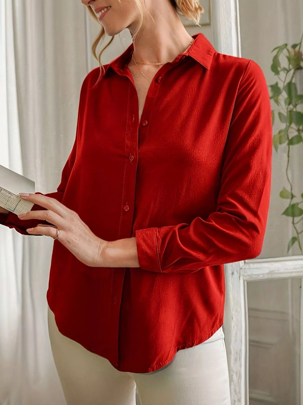 Long Sleeve Button-Down Shirt