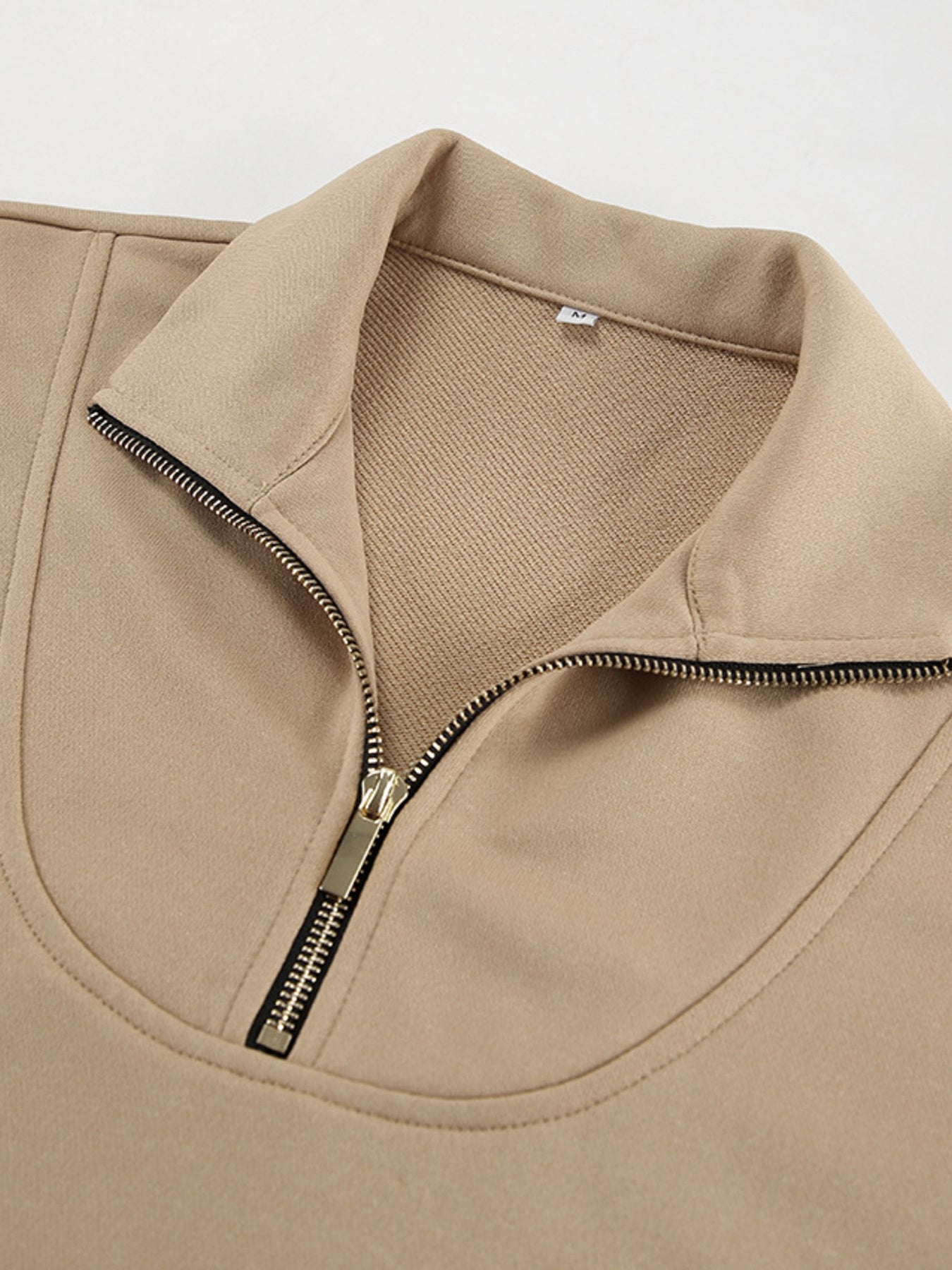 Quarter Zip Long Sleeve Top and Pants Set