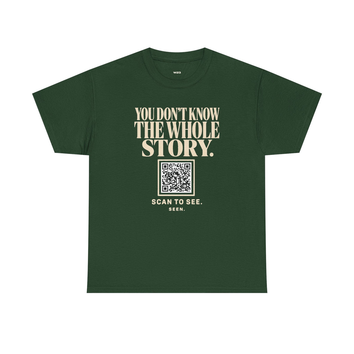 SEEN. QR Tee — You Don't Know The Whole Story