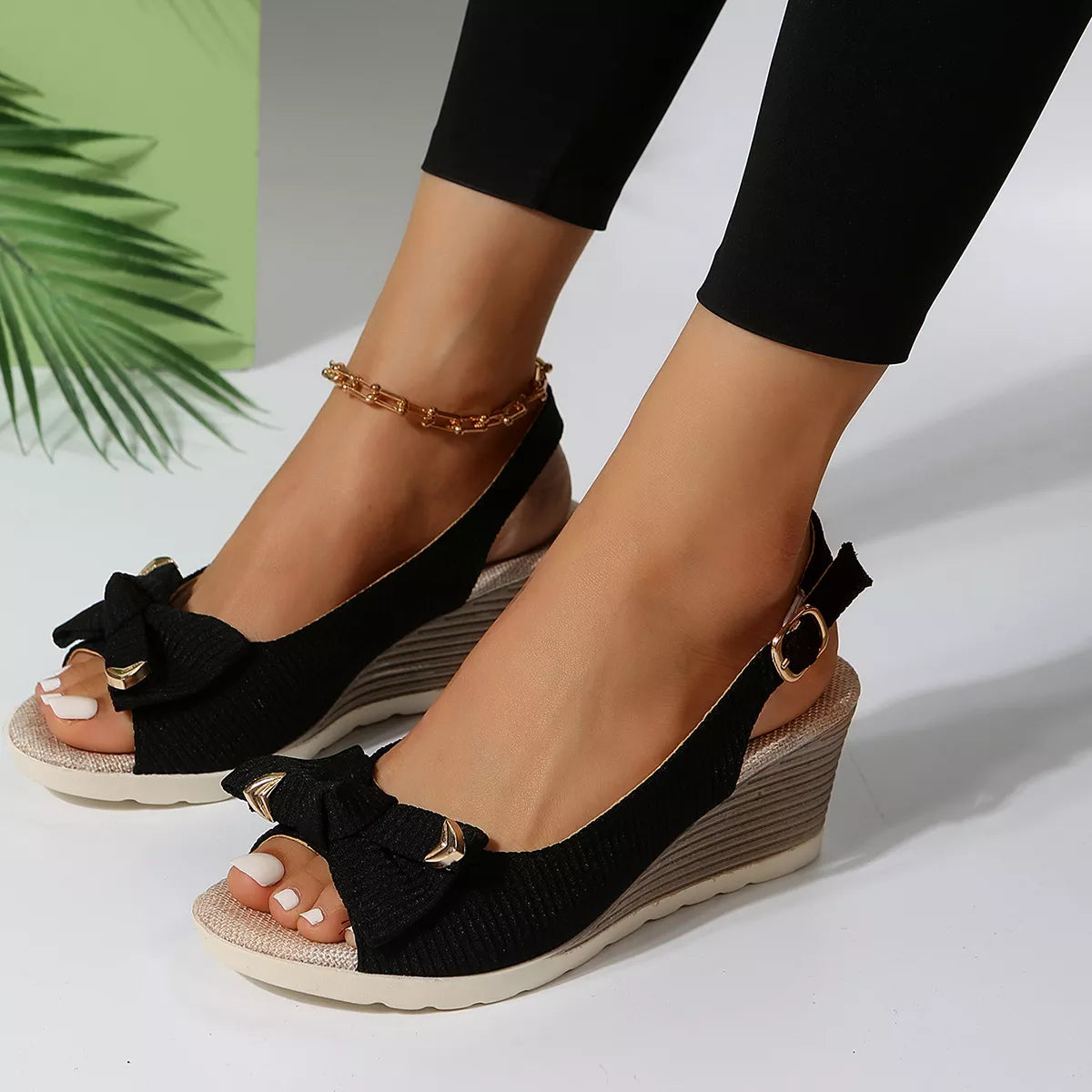 Open Toe Wedge Sandals