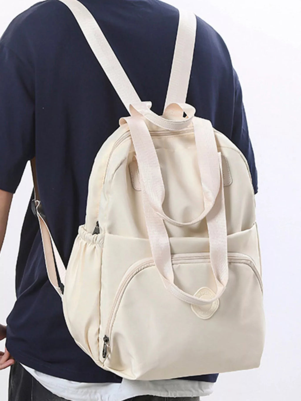 Lightweight Solid Color Backpack Bag