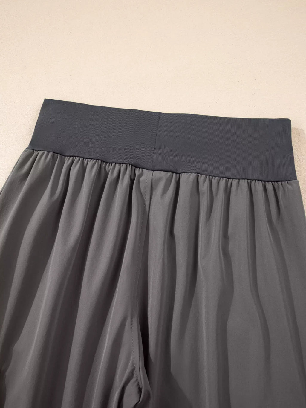 Elastic High Waist Pocketed Cargo Jogger Pants