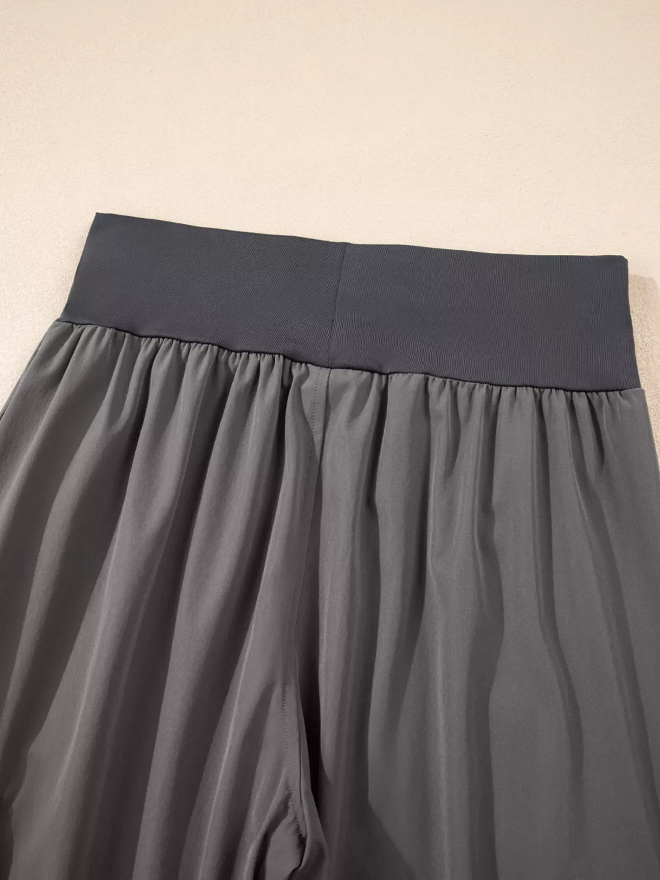 Elastic High Waist Pocketed Cargo Jogger Pants