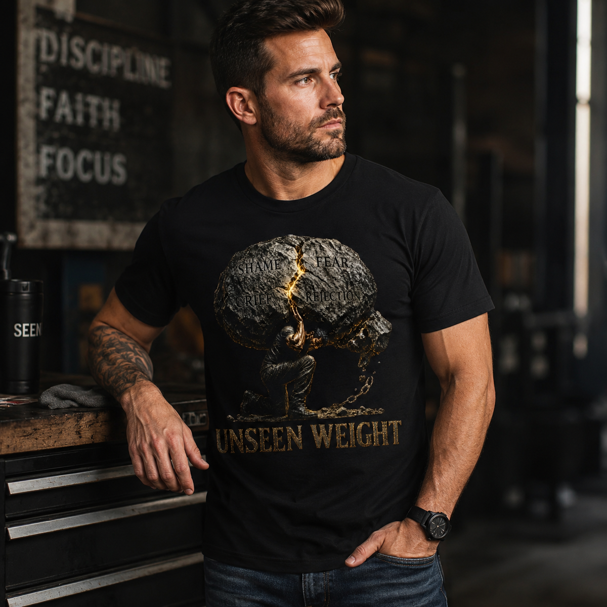 Unseen Weight Graphic Tee | SEEN: Unmasked Collection