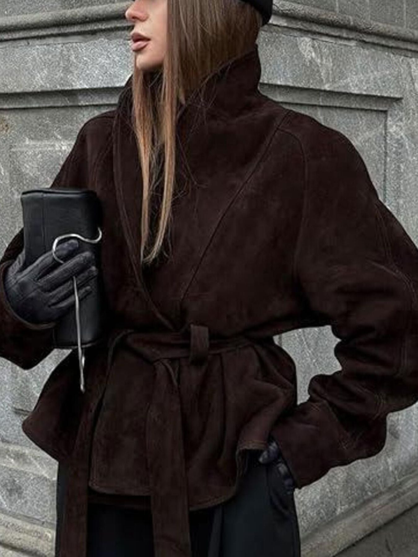 Tie Waist Vintage Style Jacket