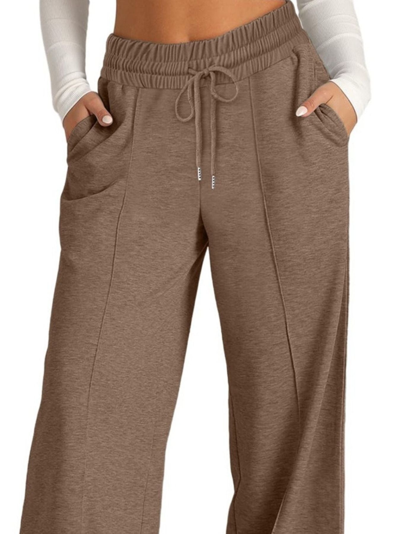 Wide Leg Drawstring Pants