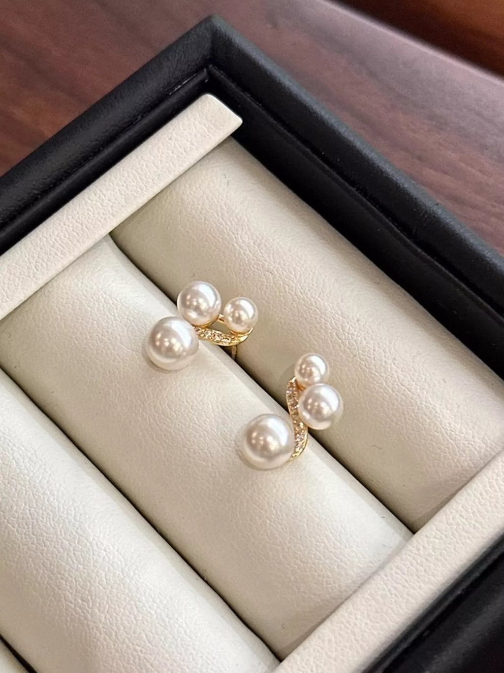 Pearl Cluster Earrings