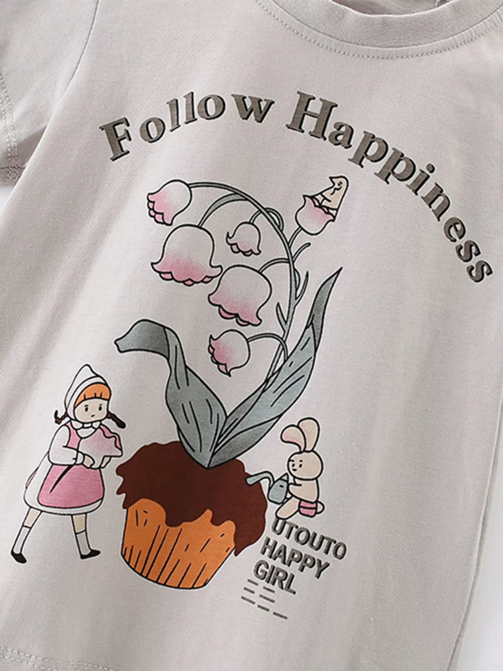 Children's Cartoon Graphic Short Sleeve T-Shirt