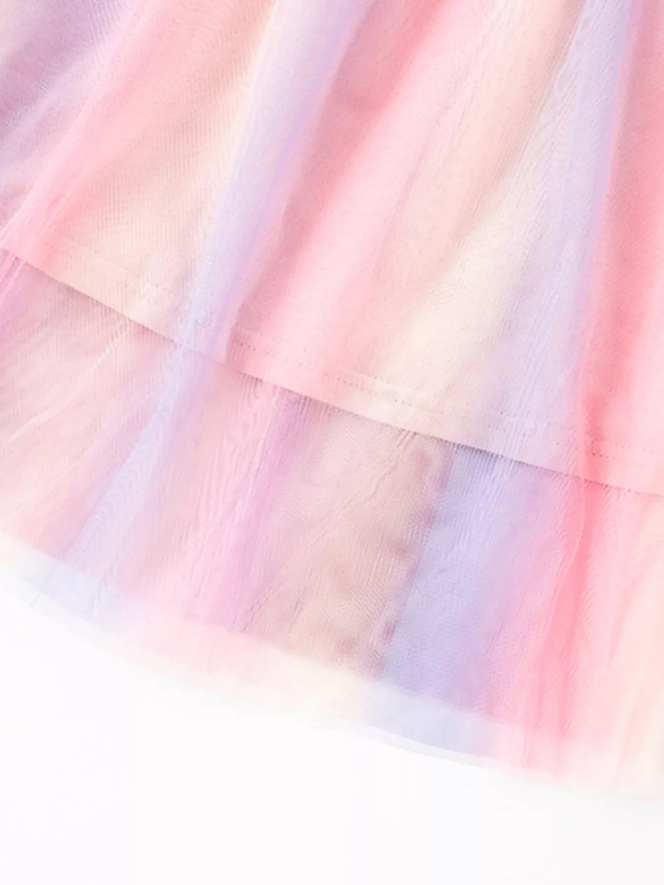 Children's Ballerina Graphic Rainbow Tulle Dress
