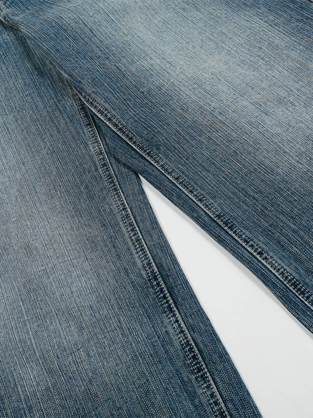 Men's Washed Straight Jeans with Studded Decor