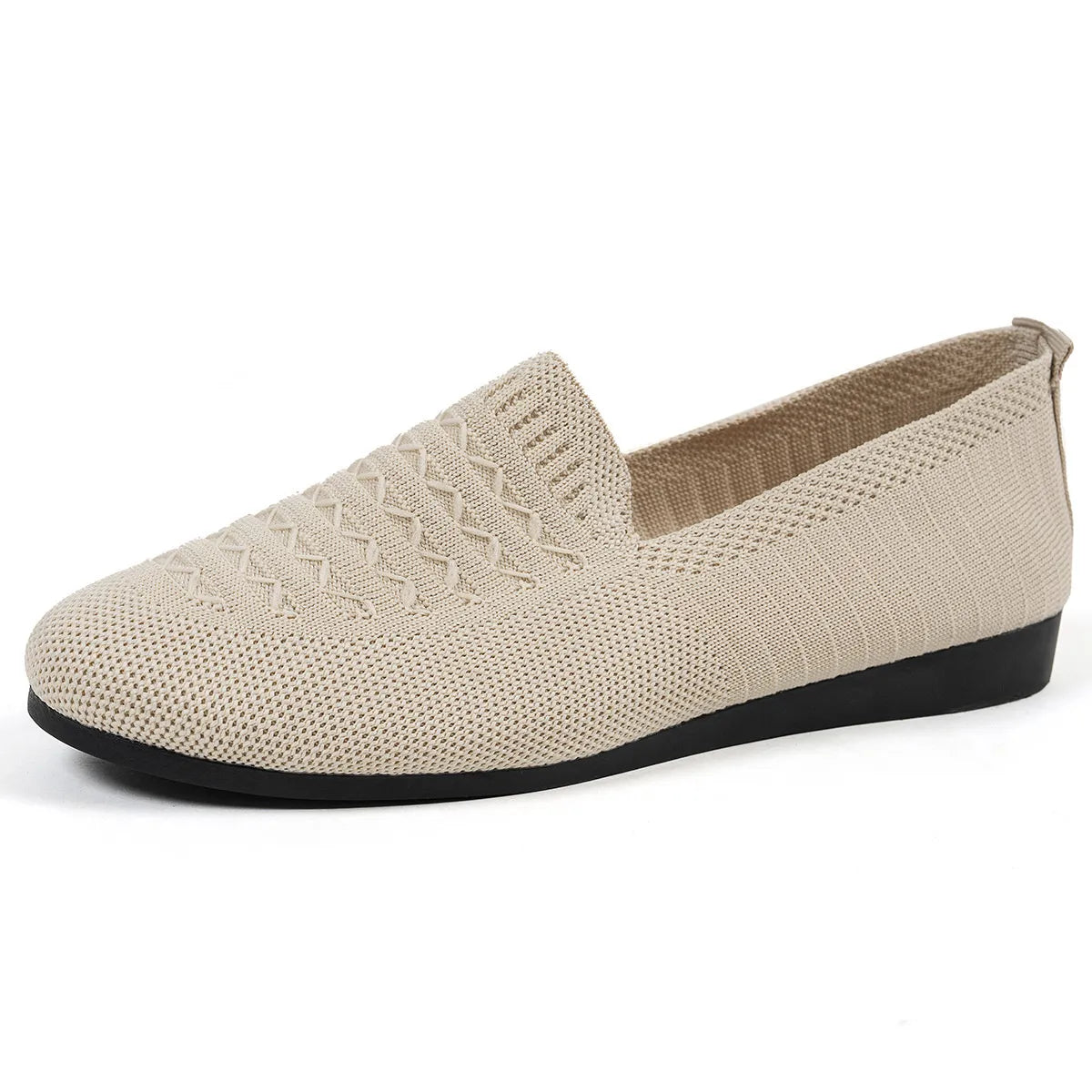 Breathable Knit Slip-On Loafers