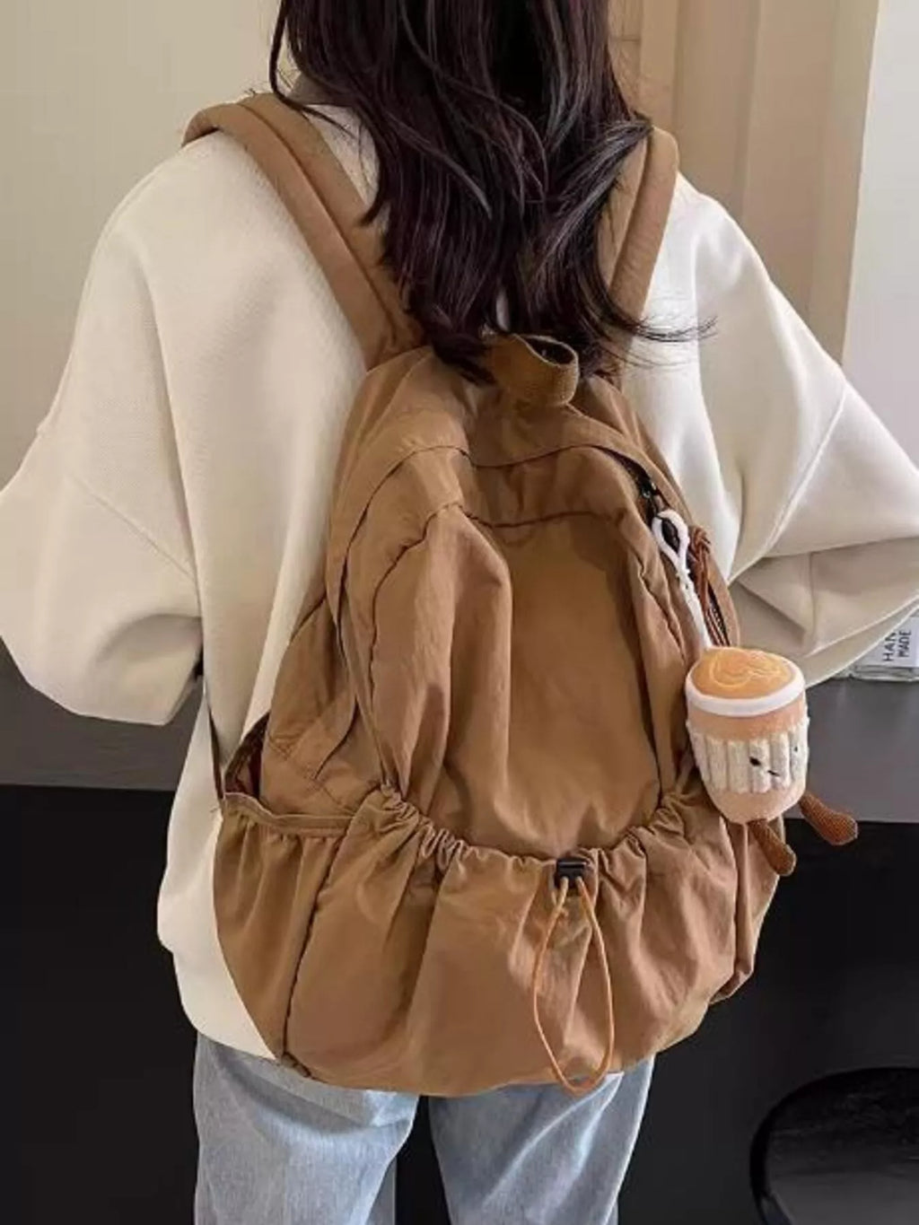 Casual Lightweight Drawstring Backpack Bag