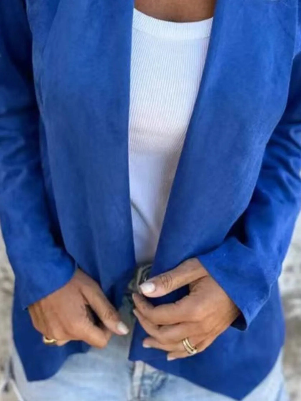 Full Size Open Front Casual Cardigan Plus Size