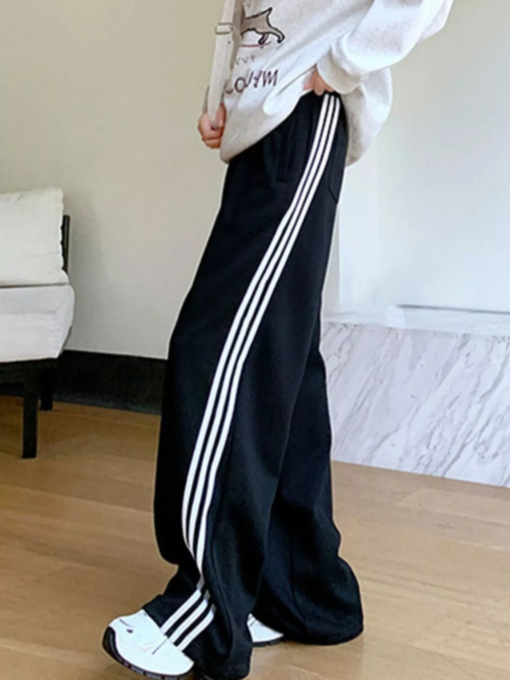 Striped Wide Leg Pants