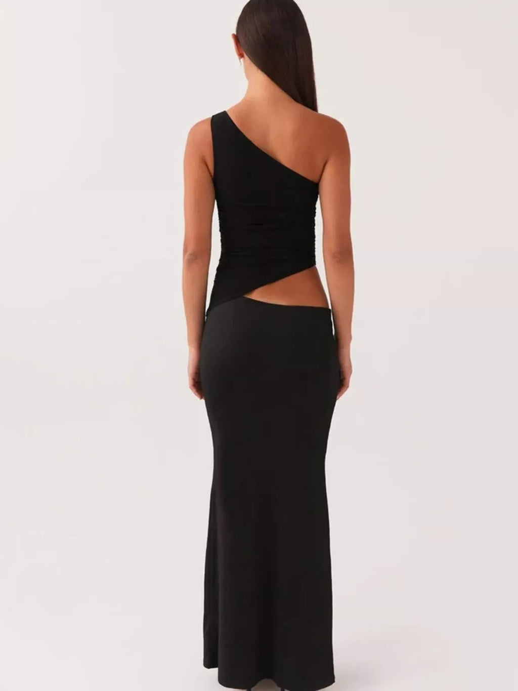 Full Size One-Shoulder Top and Maxi Skirt Set Plus Size