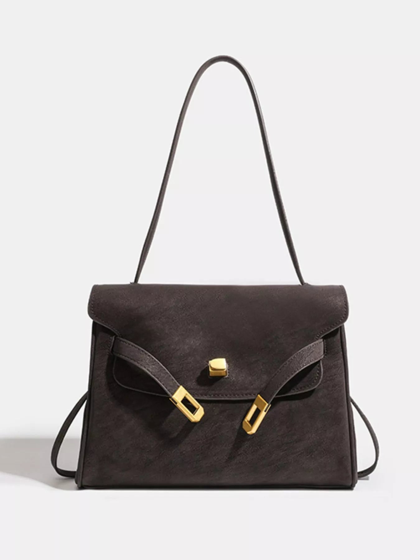 Buckle Closure Shoulder Bag