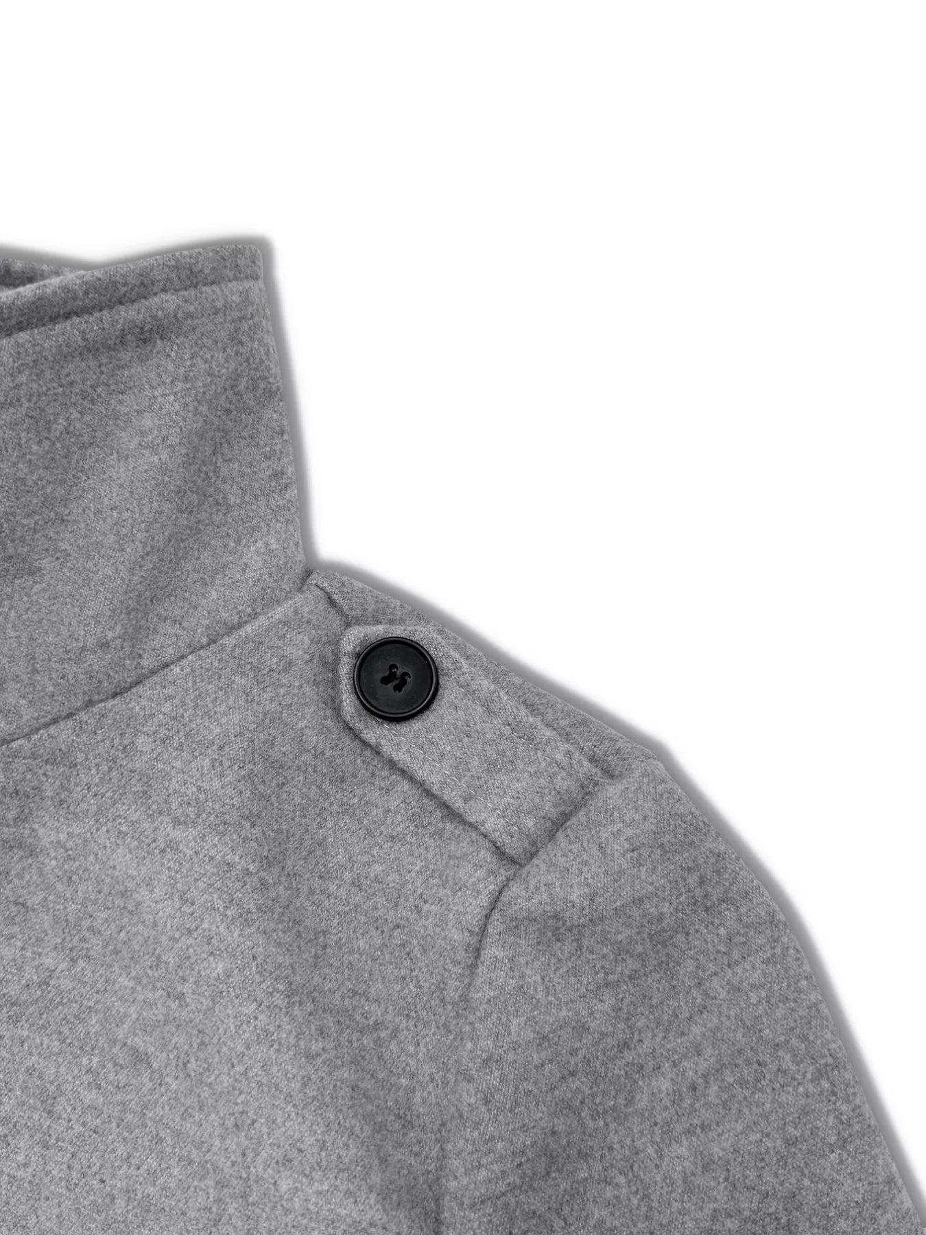 Button-Down Longline Coat with Belt