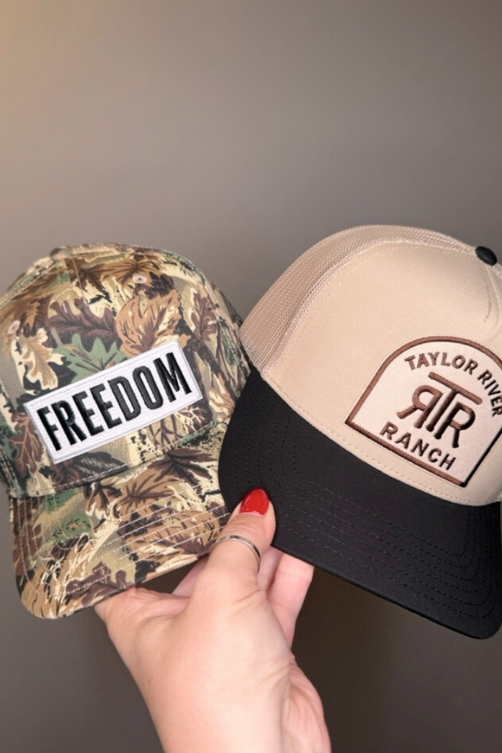 Taylor River Ranch Embroidered Patch - Select Trucker Hat