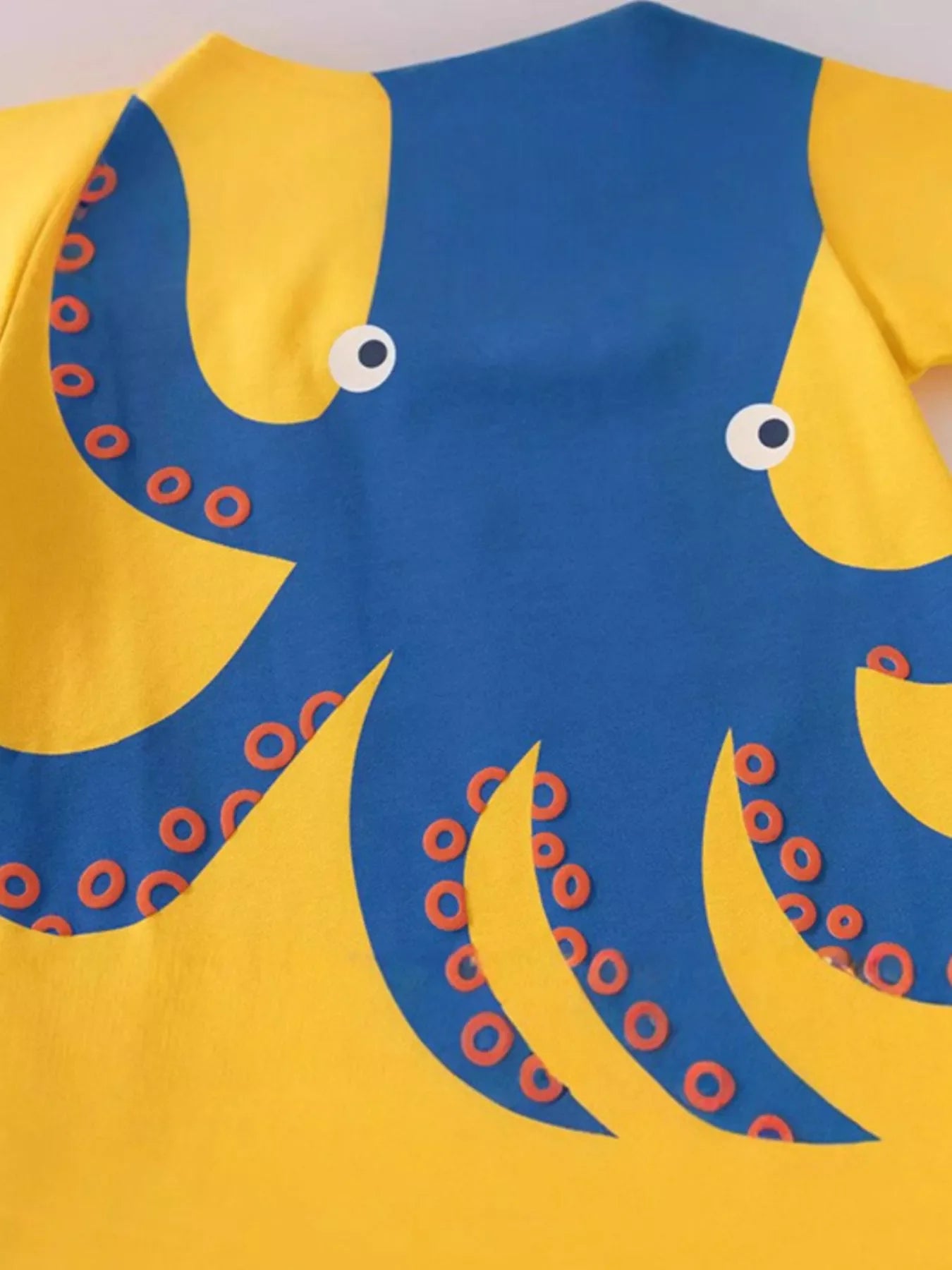 Children's Octopus Graphic Short Sleeve T-Shirt