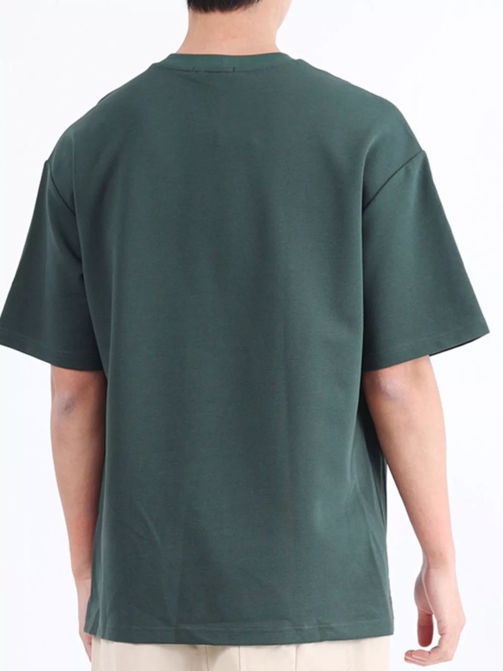 Men's Plus Size Solid Color Round Neck T-Shirt