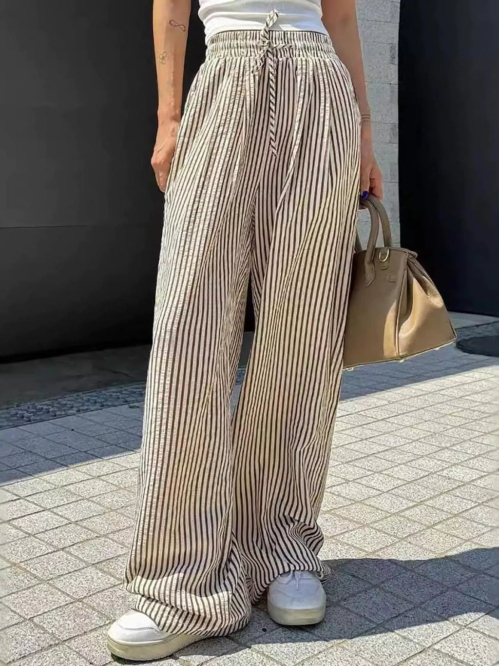 Striped Wide Leg Pants