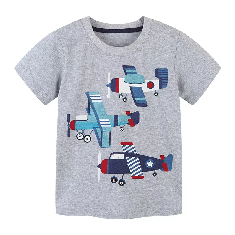 Kids' Airplane Print T-Shirt