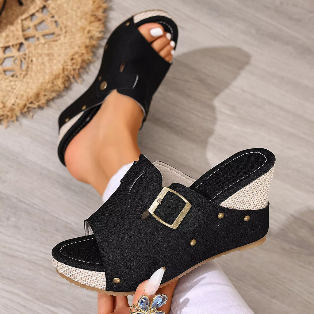 Open Toe Wedge Sandals