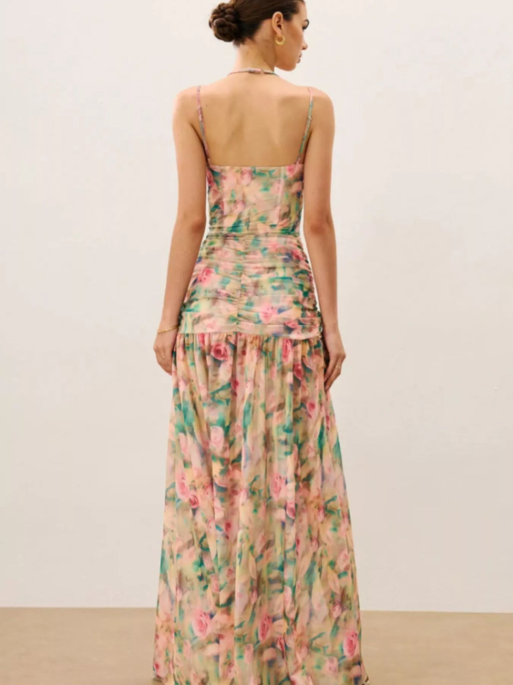Sweetheart Neck Slit Maxi Dress